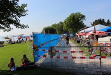 Sperren Baustelle Strandbad Lochau 2019