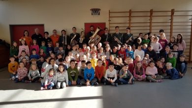 Musikverein Lochau zu Gast in der Volksschule