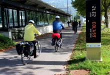 Radzählstelle am Bodensee-Radweg am Lochau