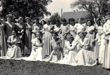 Musikverein A Lochau FAHNENWEIHEFEST im Jahr 1950 FESTDAMEN
