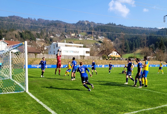 Fußball SVL Spiel gegen Schruns 26-03-2022