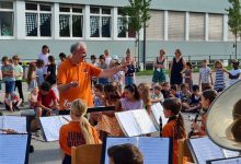 Lochau Musikverein RASSELBANDE Werbung Volksschule A AUFTRITT 21-06-2022