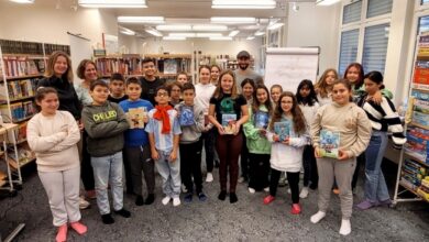 Lochau Bücherei LESUNG Falk ZAPF Holzapfel für Mittelschule A GRUPPE 11-10-2022