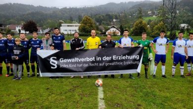Lochau Fußball SVL AKTION GEWALTVERBOT in der Erziehung Stadion Hoferfeld 01-10-2022