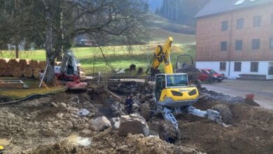 Umfasssende Sanierung des Lochauer Dorfbachs im Bereich Schwendeweg