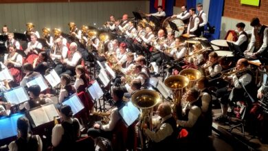 Imposanter Auftritt des Musikvereines Lochau beim Frühlingskonzert