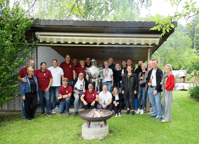 Blechritter Kunibert wieder daheim