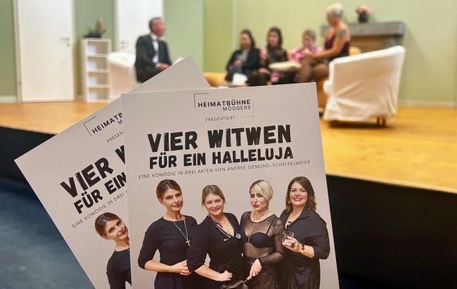 Heimatbühne Möggers mit turbulenter Komödie: „Vier Witwen für ein Halleluja“