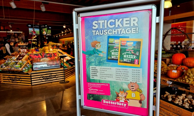STICKERTAUSCHTAGE im SUTTERLÜTY Kurt mit Kindern Oktober 2025