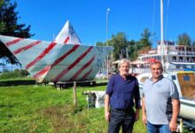 FESTSPIEL-PAPIERBOOT am neuen PLATZ im Hafen Lochau